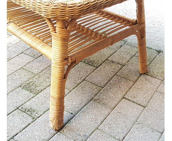 Rattan coffee table