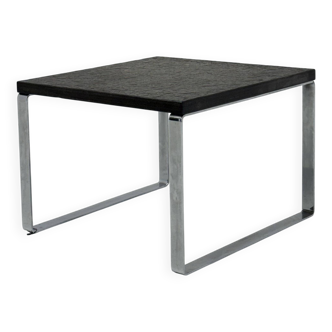 Table basse brutaliste avec plateau en ardoise par Peter Draenert
