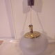 Art Deco oval glass globe pendant light