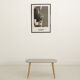 Table basse format scquircle gris clair (80x45cm)