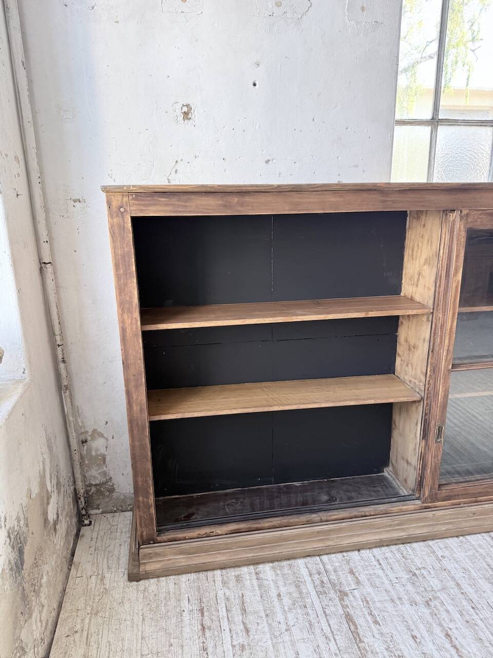 Enfilade meuble de métier XXL portes vitrées