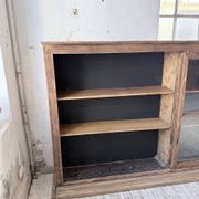XXL industrial sideboard with glass doors
