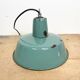 Industrial petrol enamel pendant lamp, 1960s