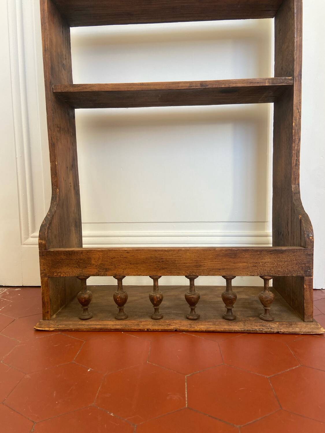 Old wooden wall shelf