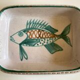 Plat poisson Robert Picault Vallauris 1960
