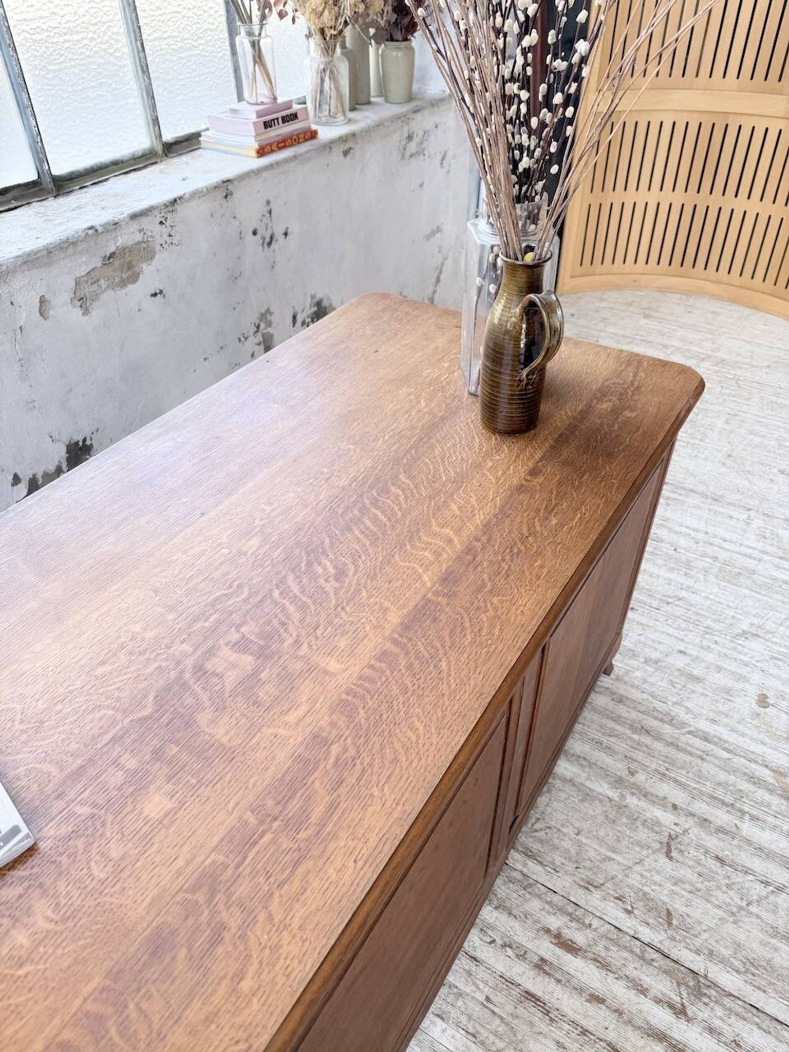 Oak desk or counter 1960
