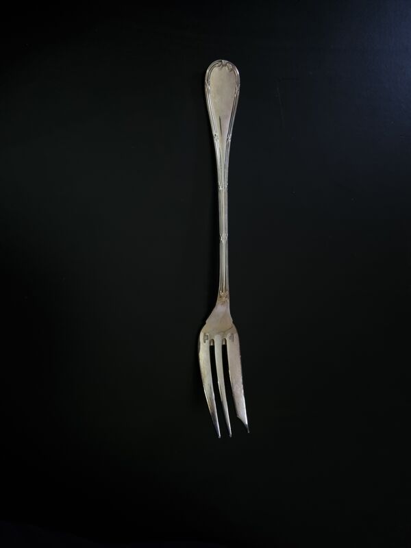 Christofle fourchette à gâteau modèle ruban