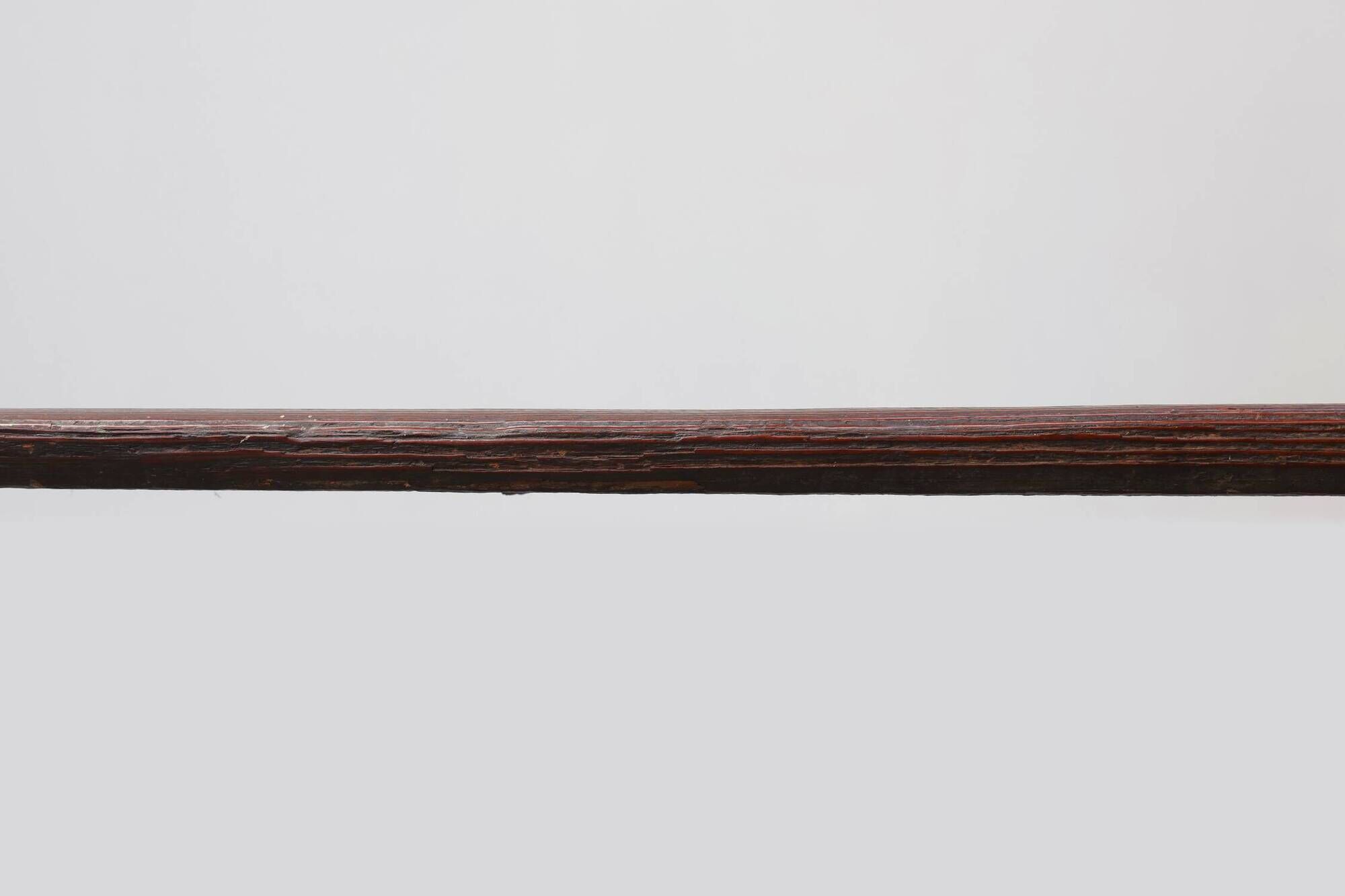 French Primitive Wooden Bench with Splayed Legs, 19th Century