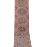 Vintage Turkish Oushak Rug Handwoven 79x664 cm