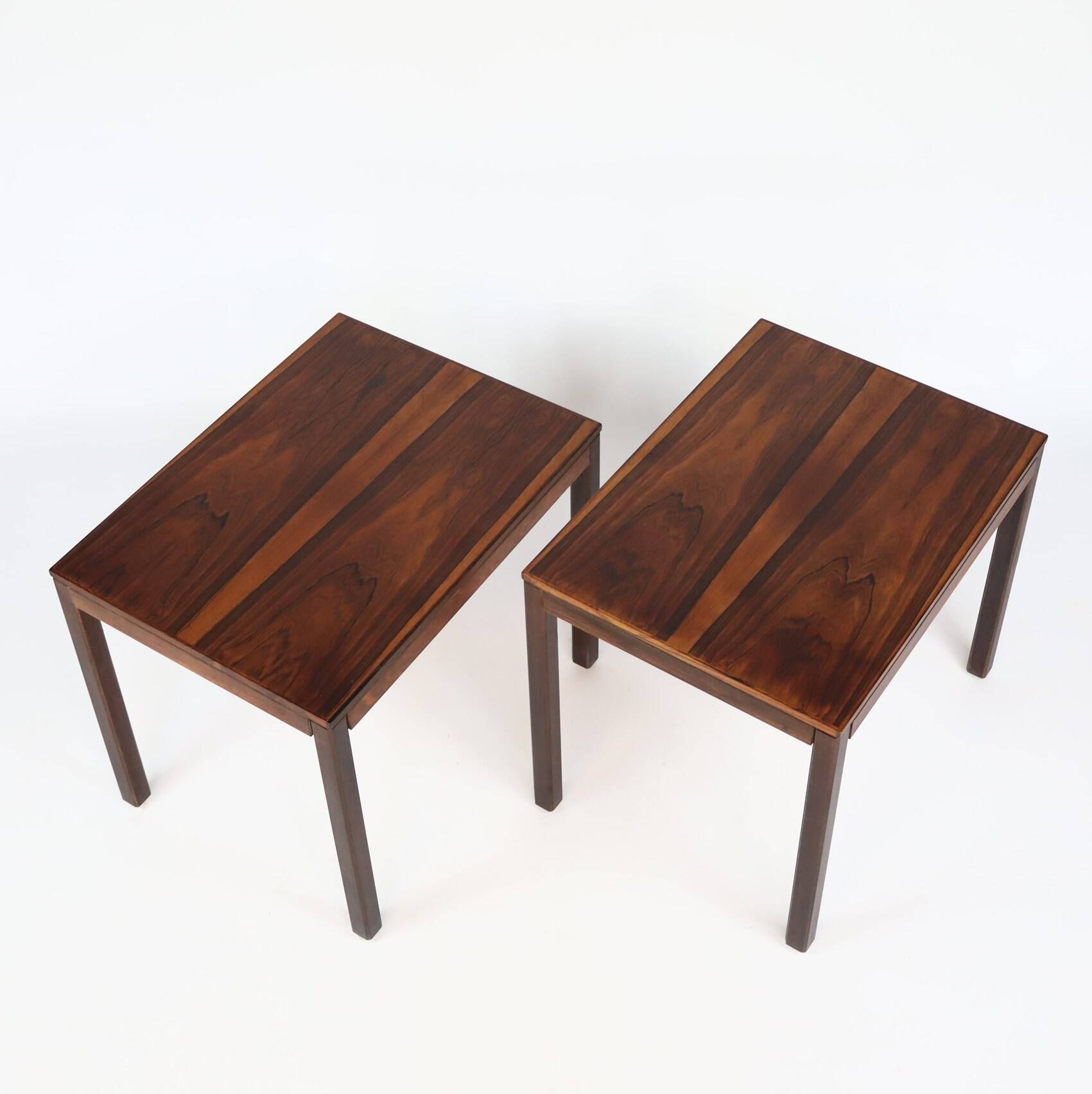Rosewood bedside tables
