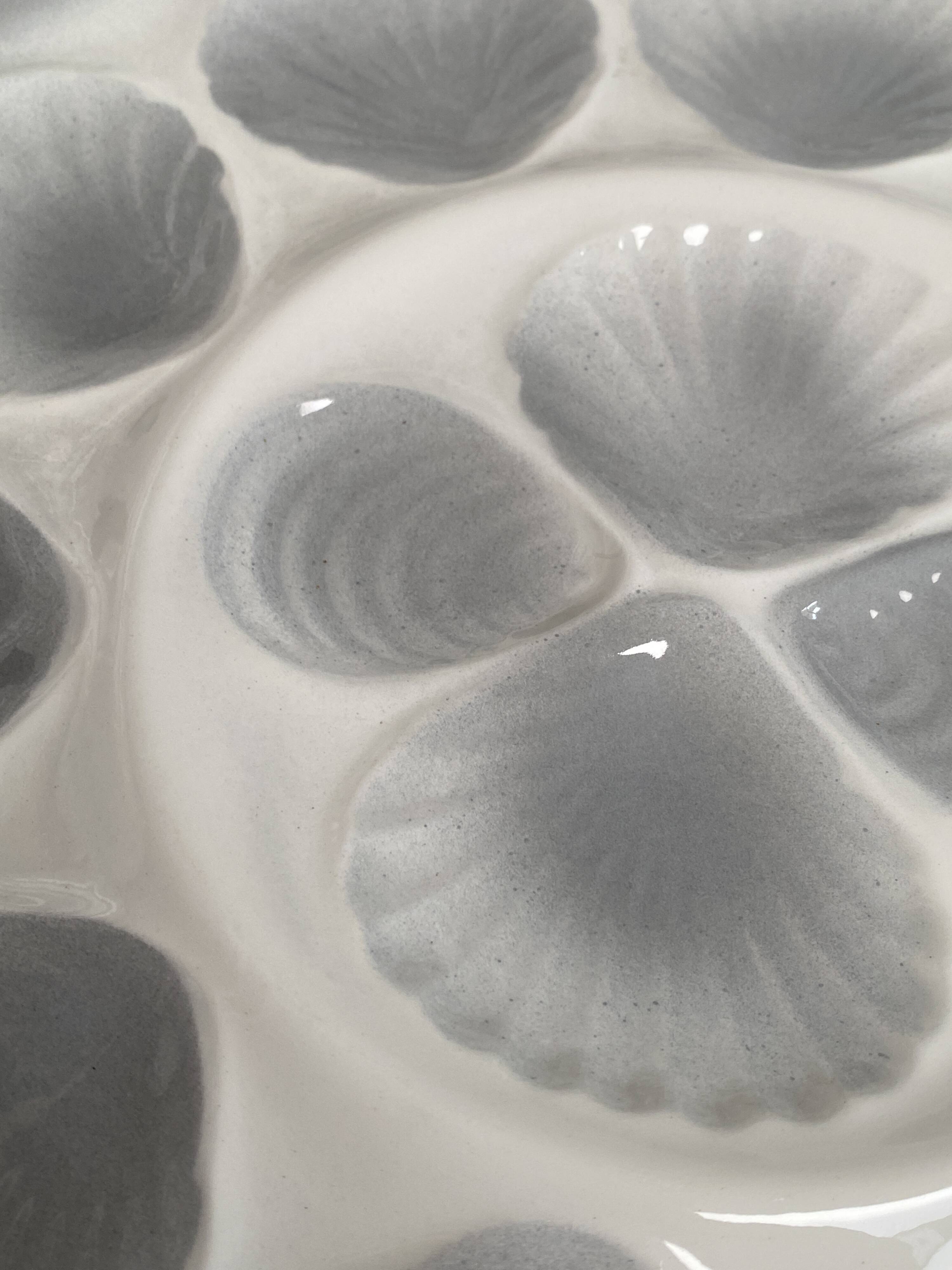 Large oyster plate Moulin des loups Orchies