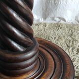 Turned wooden floor lamp – 40s/50s