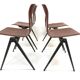 Vintage set of four Galvanitas S22 school chairs in the Netherlands