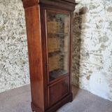 Vitrine française Louis-Philippe – avec porte vitrée d'origine