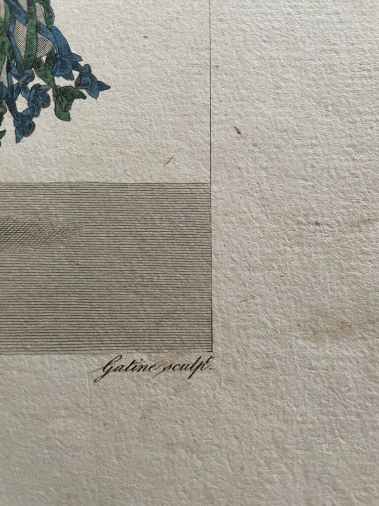 Board of the diary of ladies and fashions 1827