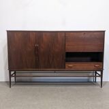 Scandinavian highboard in Rio rosewood.