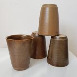 Tasses à café grès Digoin