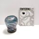 Vase en verre de Murano bleu de Fratelli Toso avec aventurine bronze