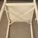 Pair of patinated white metal chairs