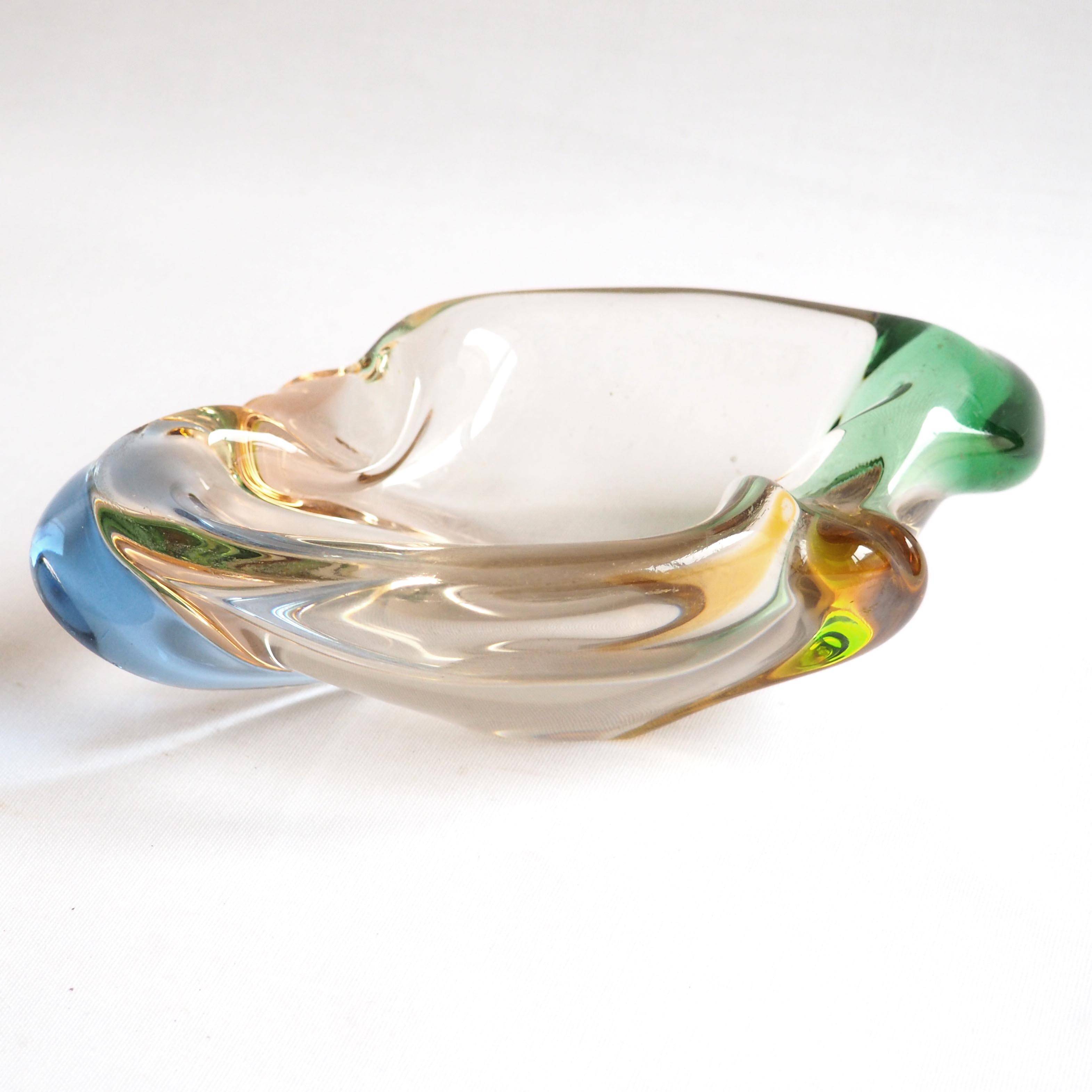 Empty crystal pocket ashtray 3 colors
