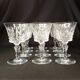 Set of 12 Baccarat Piccadilly Cut Crystal Red Wine Goblets