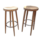 Pair of old stools  60/70