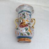Italian ceramic vase with two handles