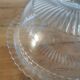 Glass arcopal cake dish with bell