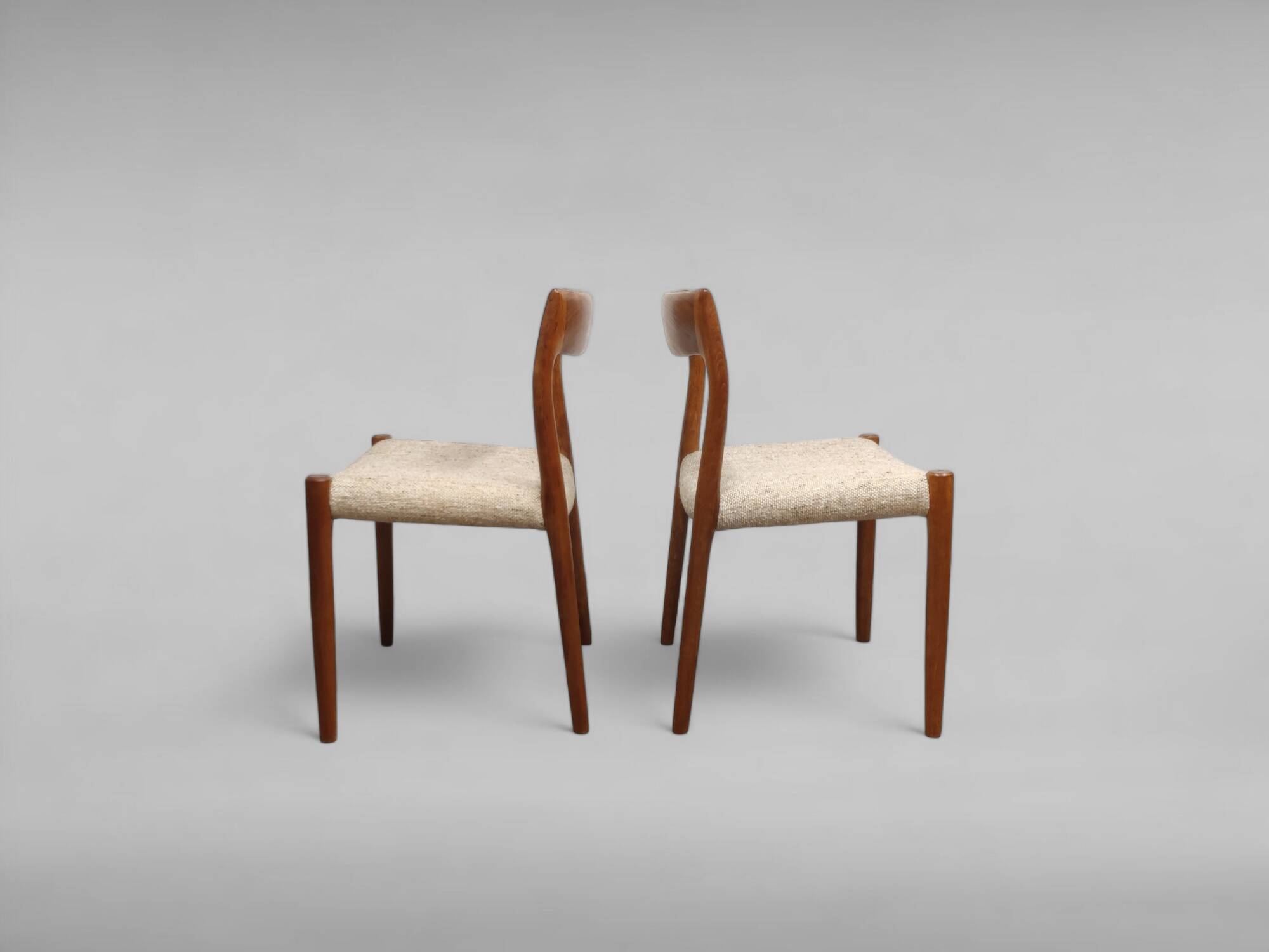 Dining Room Chairs Model No. 77 by Niels Otto Møller, Set of 5