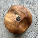 Small pendant light in corrugated teak leaf (Small D:30 H:20)