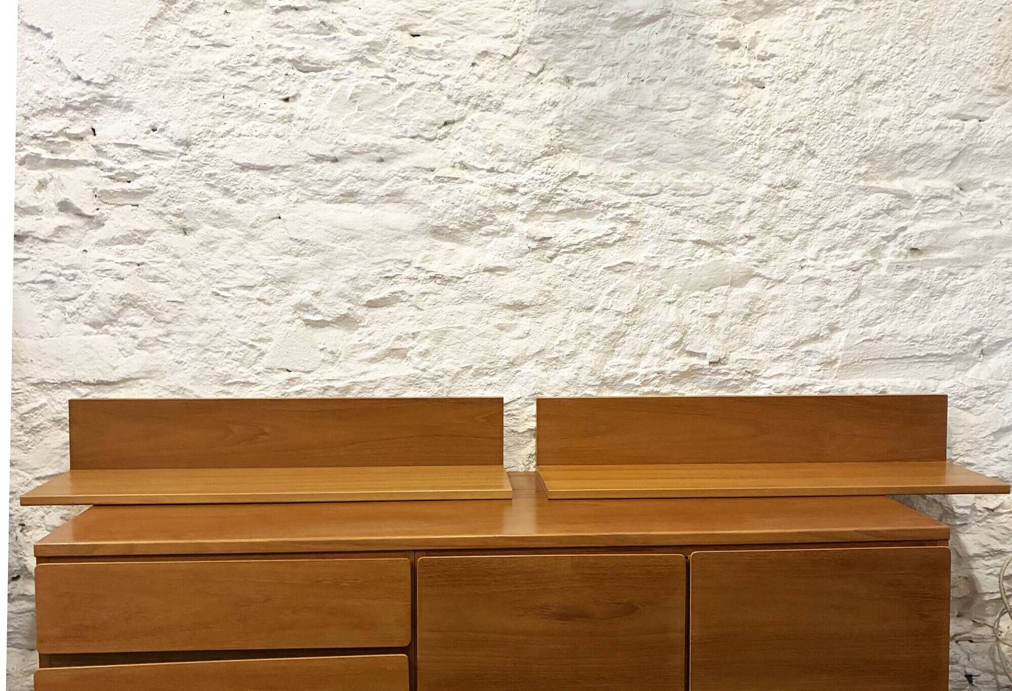 Teak wall shelf - L 112 cm