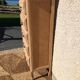 Raw wood chest of drawers with 5 drawers