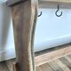 ETAGERE Vintage 5 Crochets BOIS Brut