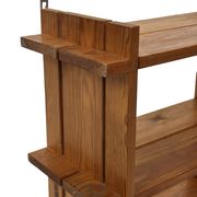 Vintage Wall shelf rack Pinewood wood 70s design