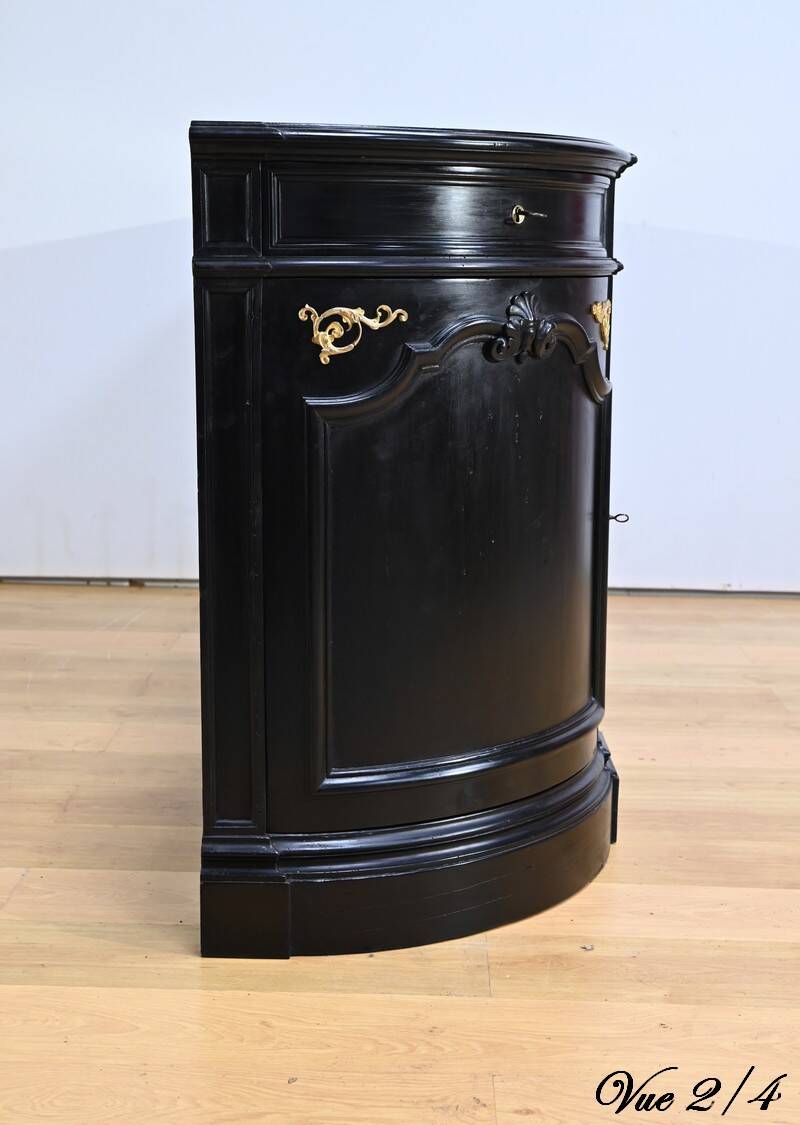 Sideboard of Blackened Oak Paneling, Regency style – Late 19th century