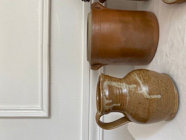 Set of sandstone pots and pitchers