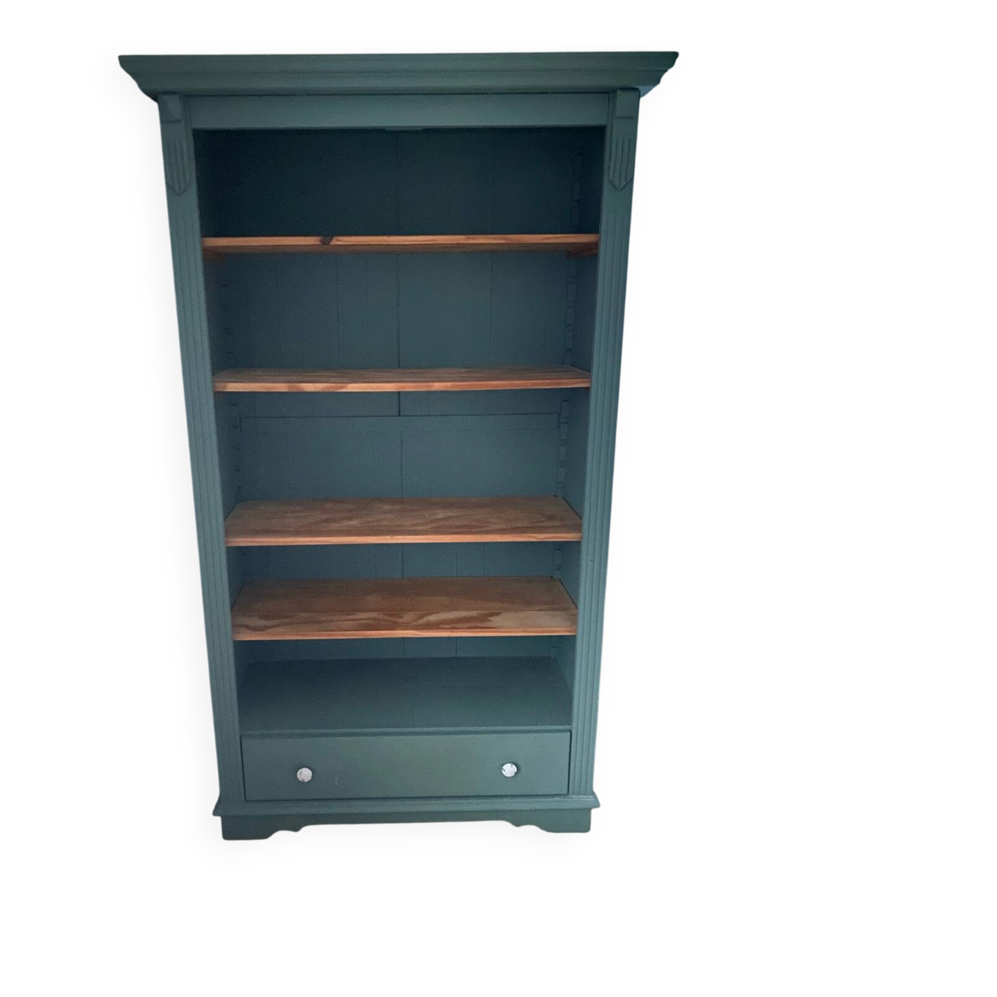 Solid wood green library