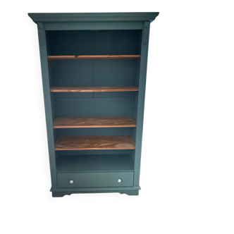 Solid wood green library