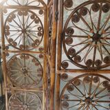 Rattan screen 4 leaves