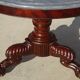 Empire guéridon, rotating marble top