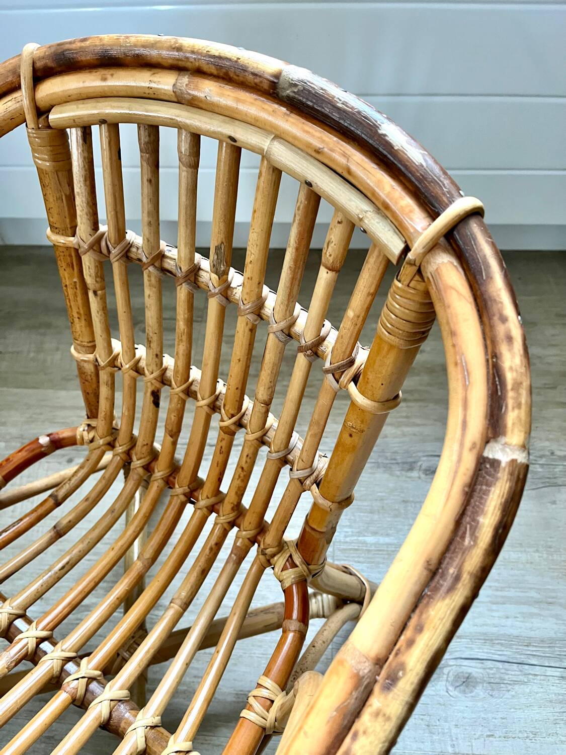 Child's rattan armchair