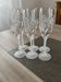 Set of 6 crystal champagne flutes Avon – Hummingbirds and hibiscus – V