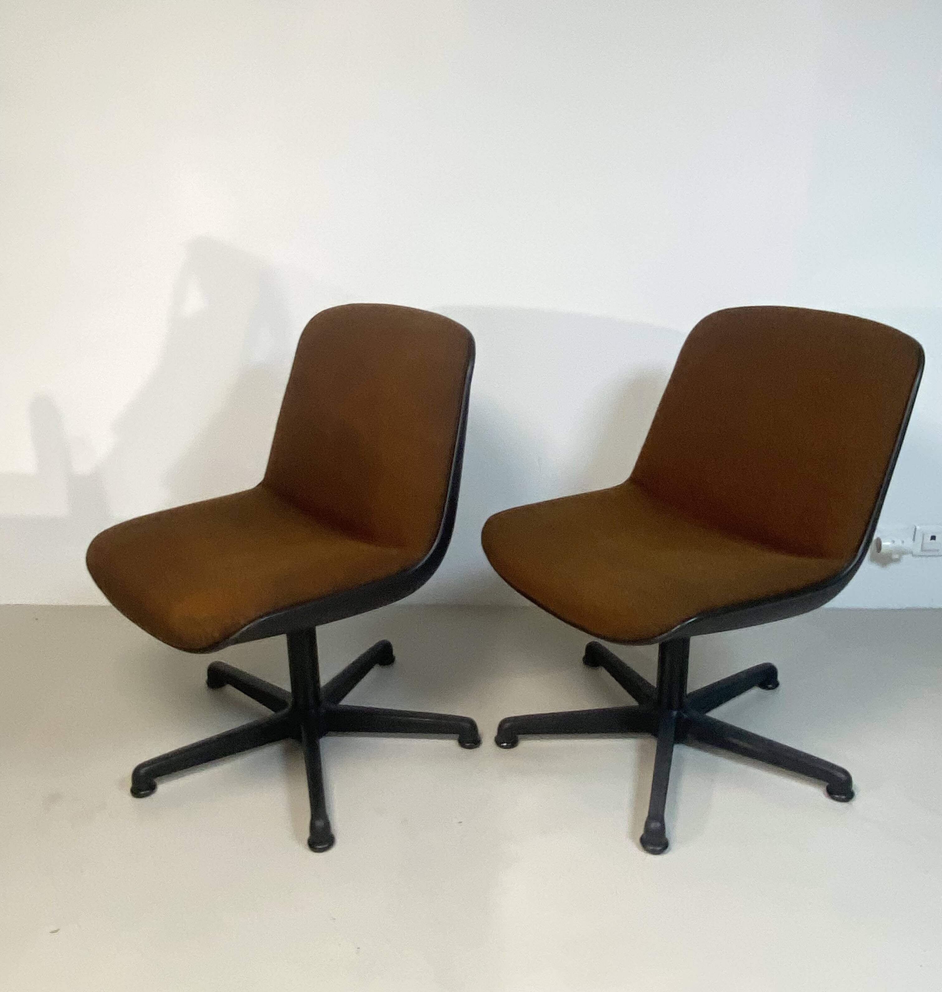 Pair of Comforto armchairs from the 1970s.