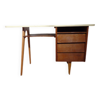 Vintage bean-shaped desk feet compass 60s