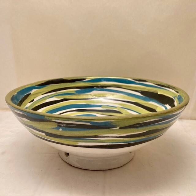 Spiral Pattern Salad Bowl