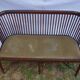 Old seat and 2 armchairs