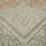 Handmade oriental contemporary 1980s 293 cm x 416 cm beige wool carpet