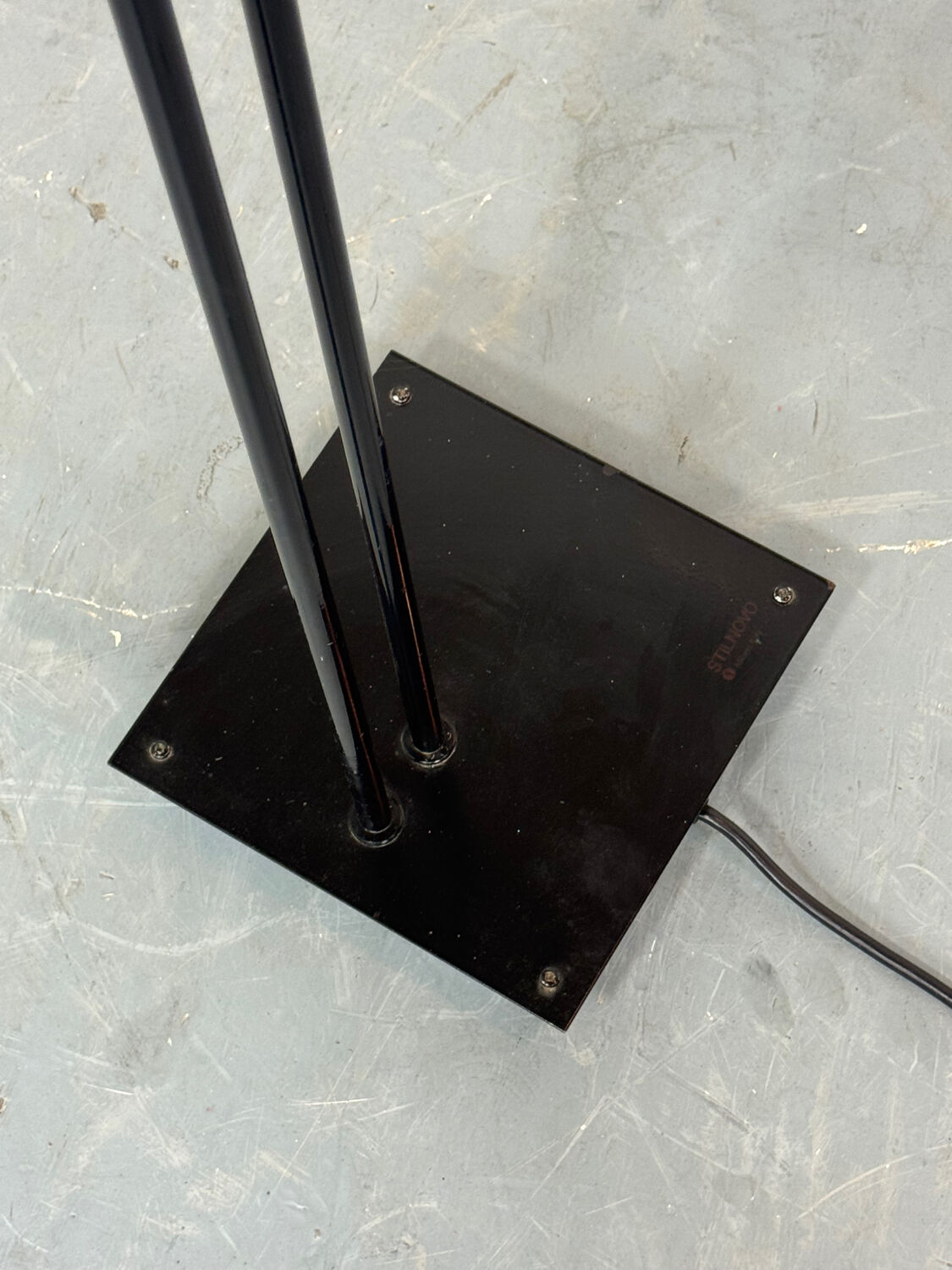 Iconic Black Samurai Floor Lamp by Shigeaki Asahari for Stilnovo, 1980