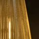 Large table lamp in Murano glass with gold glitter in the style of Barovier and Toso.