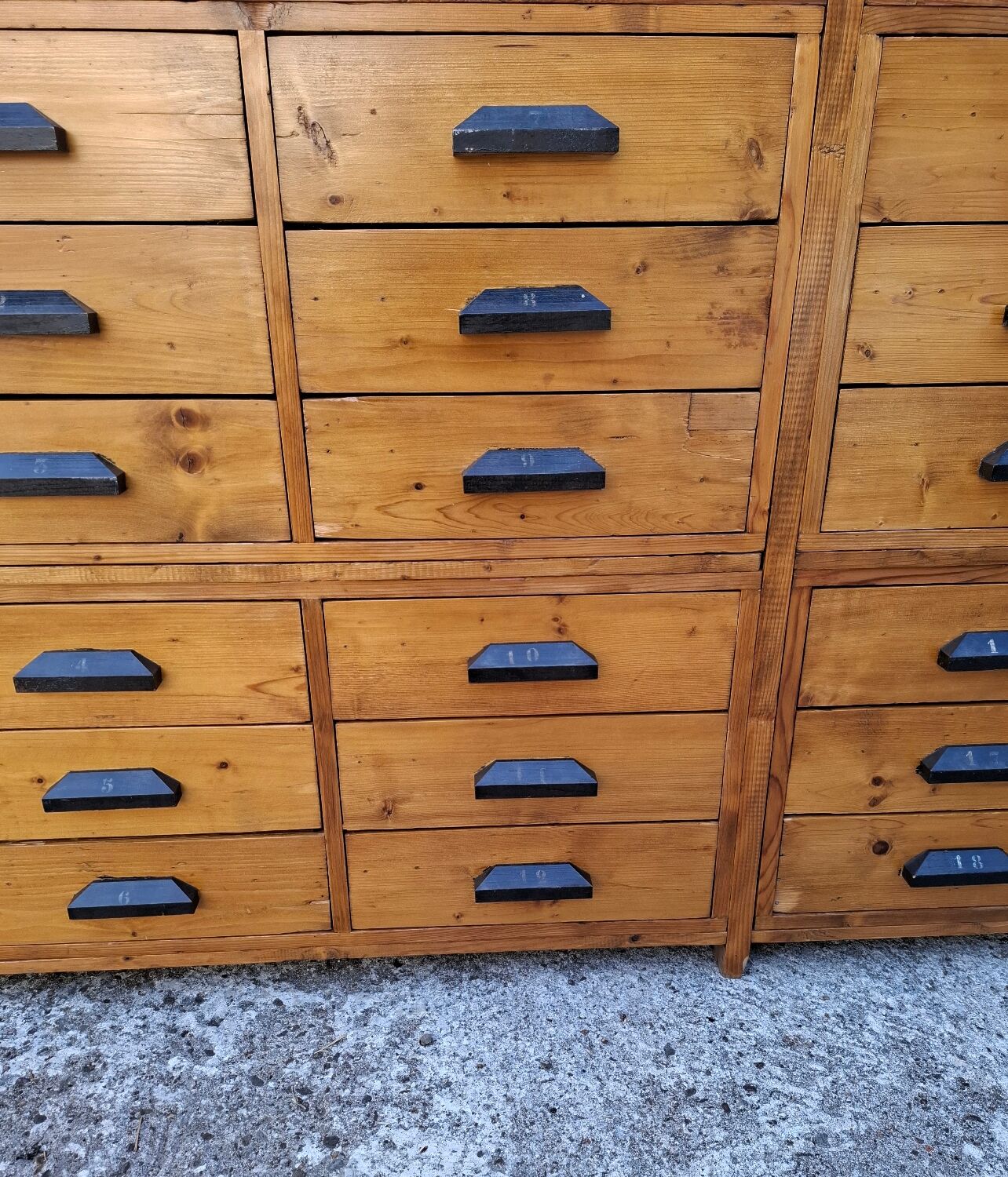 Craft cabinet with drawers